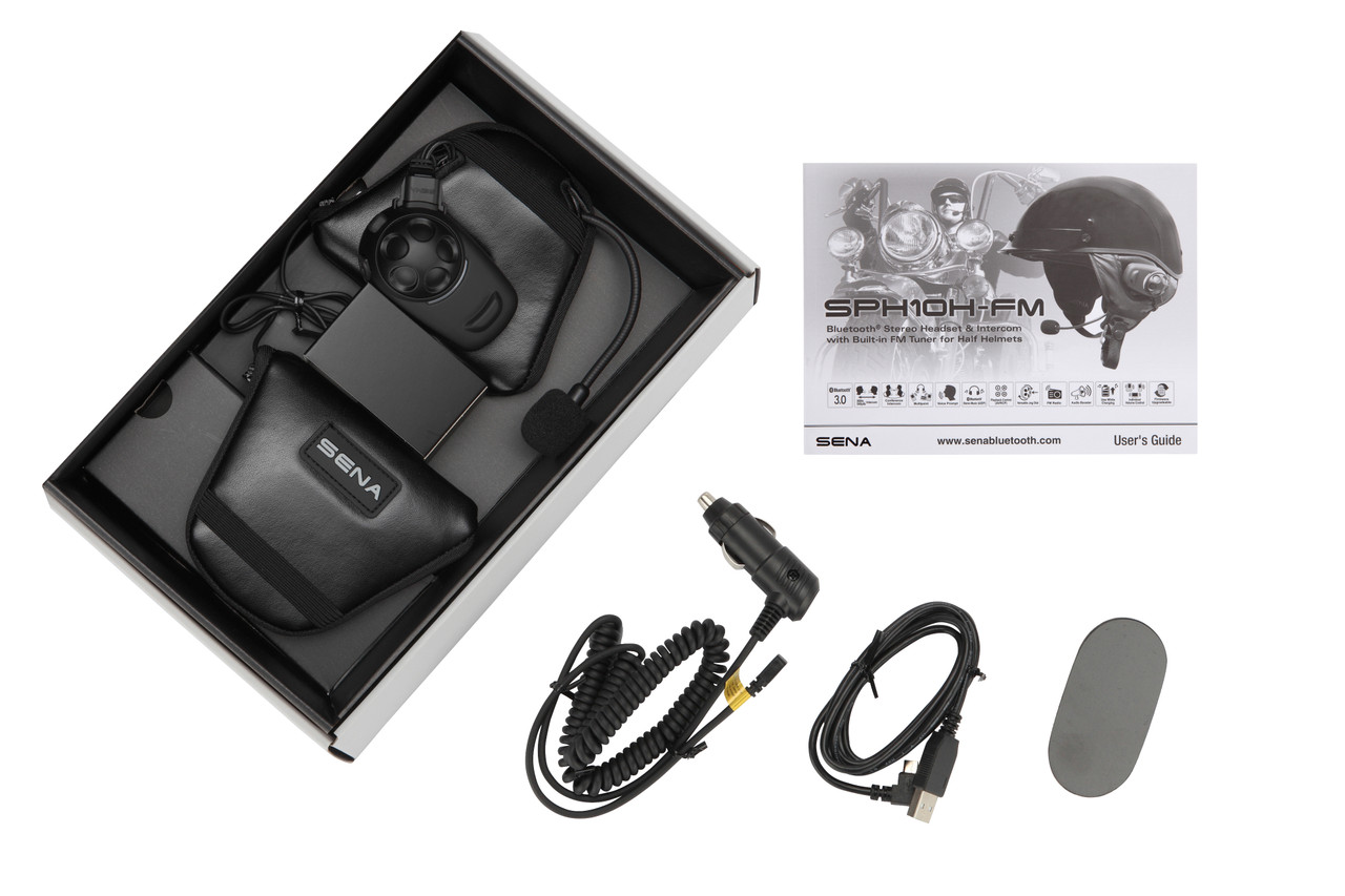 Sena #SPH10H-FM-01 - Sph10h-fm W/Built-in FM Tuner FOR Half Helmets Single Pack