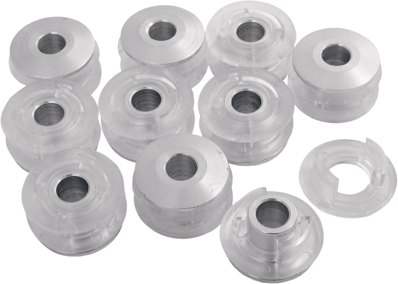 Tank Mounting Bushings and Inserts - Poly/Aluminum - 10 Pack