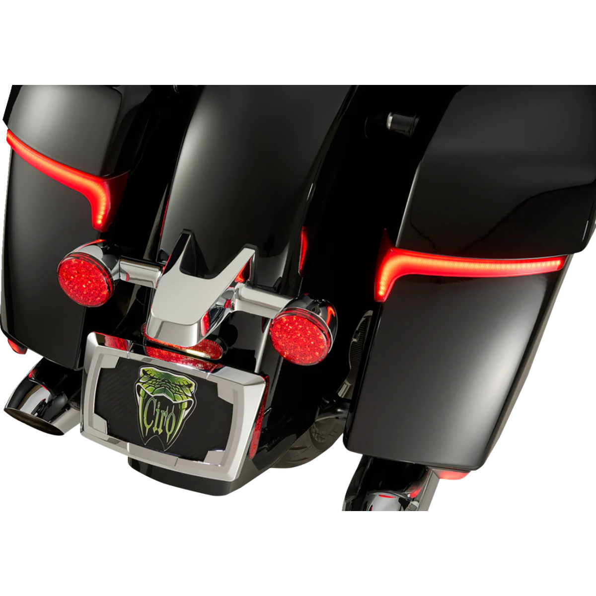 Ciro #4R000 - Saddlebag Light - Smoke Lens - Indian