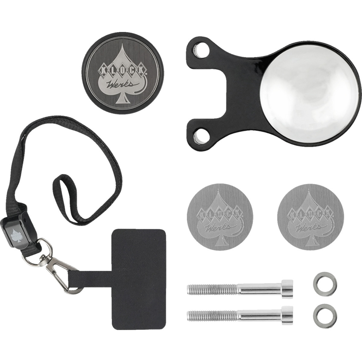Klock Werks #KWD-04-0609-B - iOmount™ for Indian - Ambidextrous Mount - Black - Challenger/Pursuit
