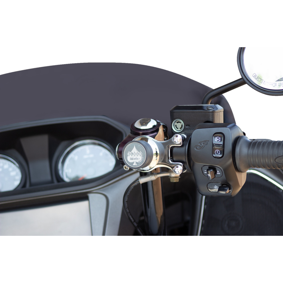 Klock Werks #KWD-04-0609-C - iOmount™ for Indian - Ambidextrous Mount - Chrome - Challenger/Pursuit