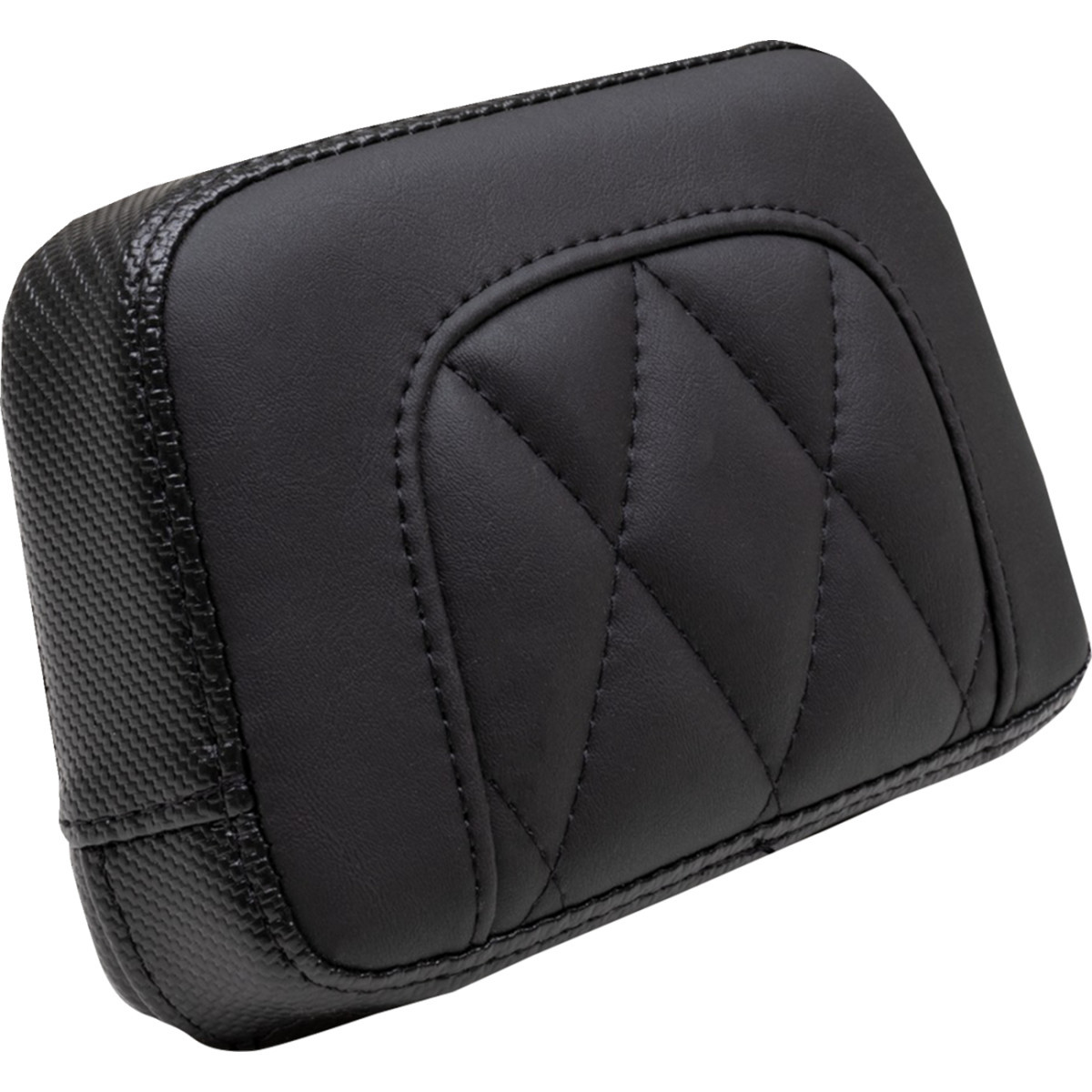 Mustang #88205 - Touring Sissy Bar Pad - Standard - Black - Diamond Stitch - Chief '22-'23