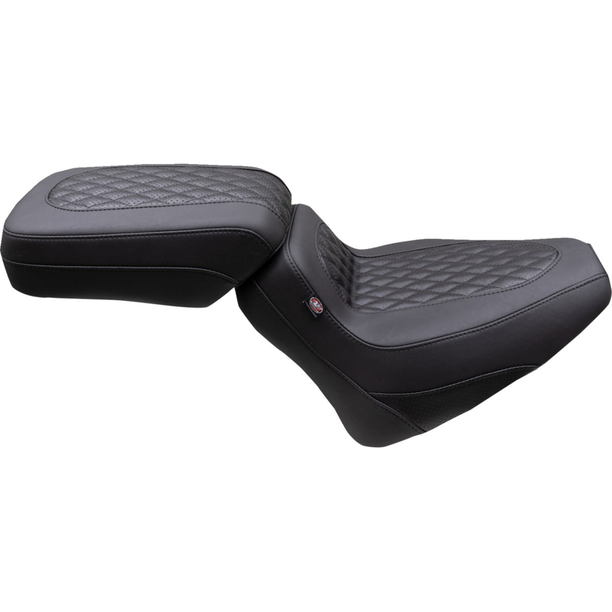 Mustang #88201 - Squareback Seat - Solo - Black - Diamond Stitch - Chief '22-'24