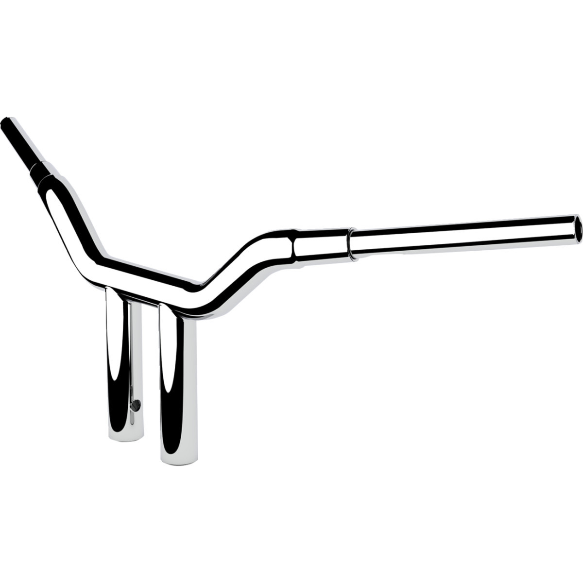 LA Choppers #LA-7343-10 - One-Piece Kage Fighter Handlebar - 10" x 1-1/2" - Chrome