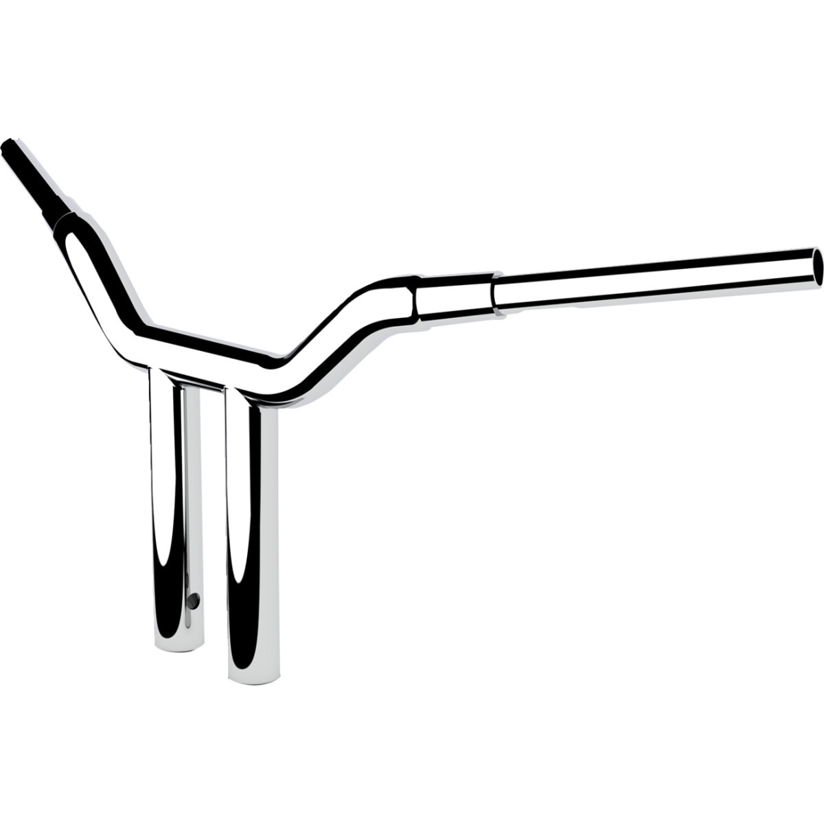 LA Choppers #LA-7343-12 - One-Piece Kage Fighter Handlebar - 12" x 1-1/2" - Chrome