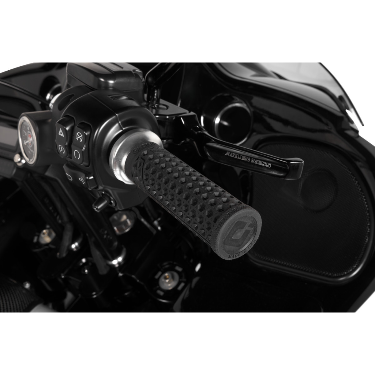 ODI #V31VHTWB-S - Vans Harley Davidson Grips - TBW - Black/Silver