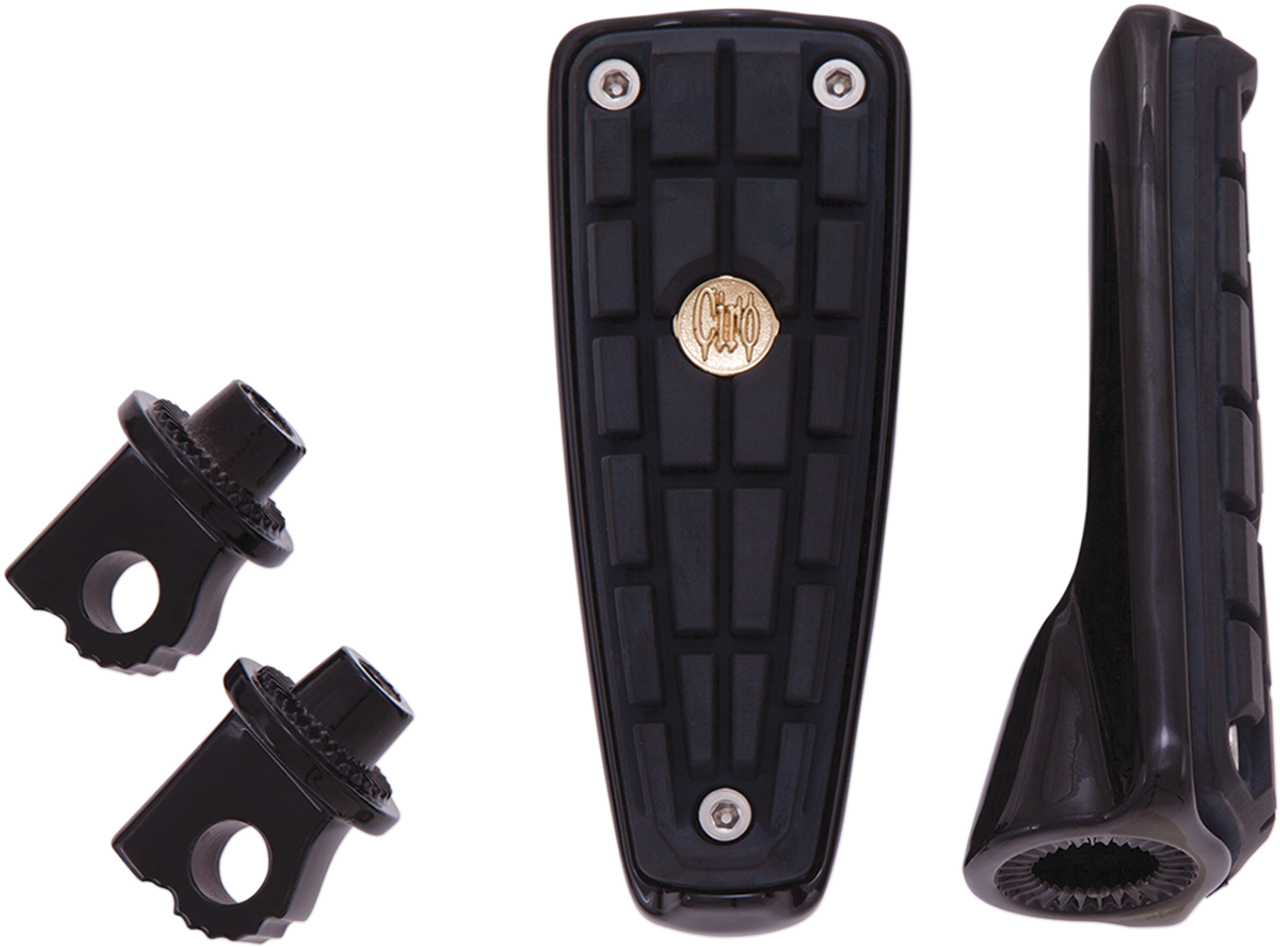 Ciro #61026 - CMX Footpegs - Black - with Mount