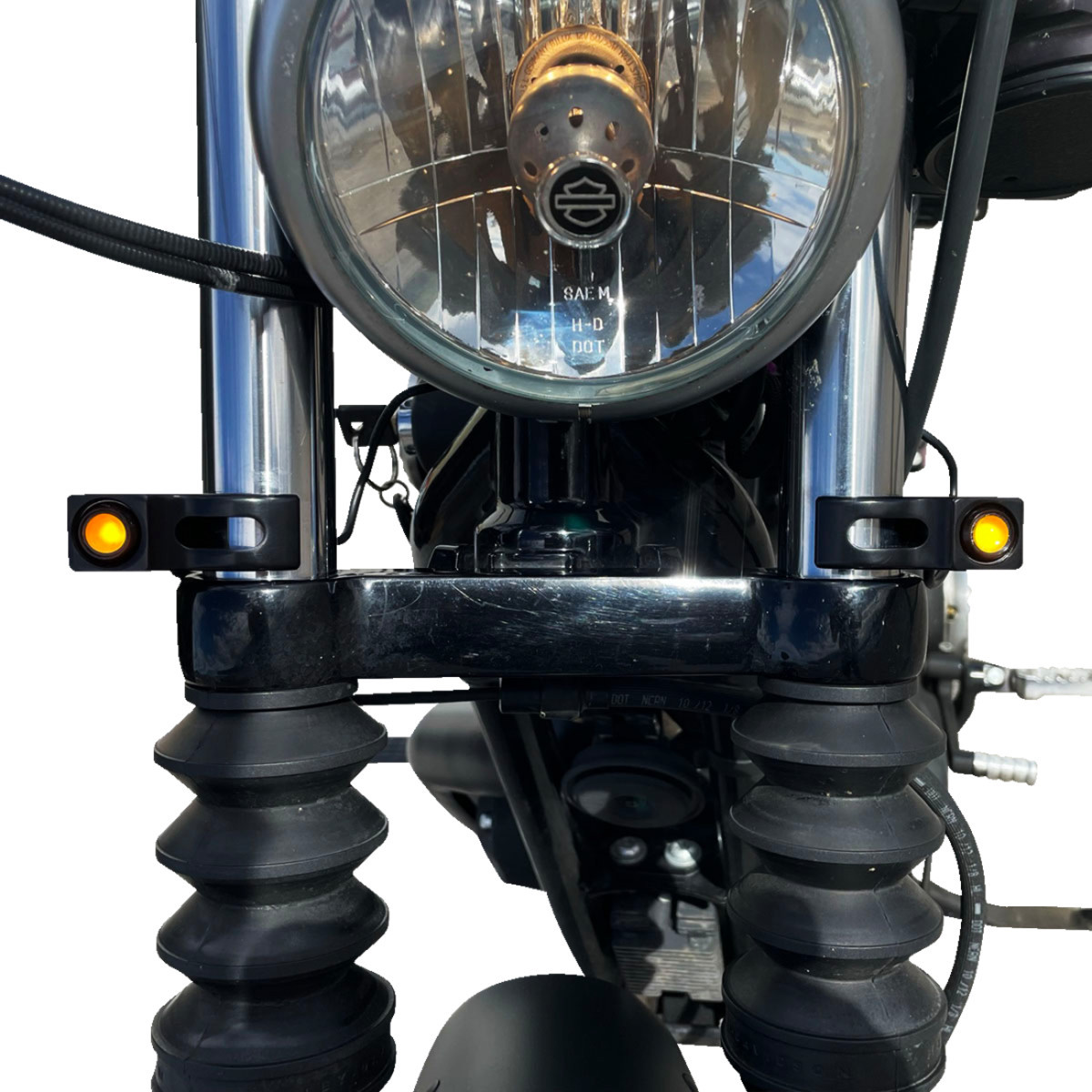 Joker Machine #05-220-1 - Turn Signal - 39 mm - Amber - Black