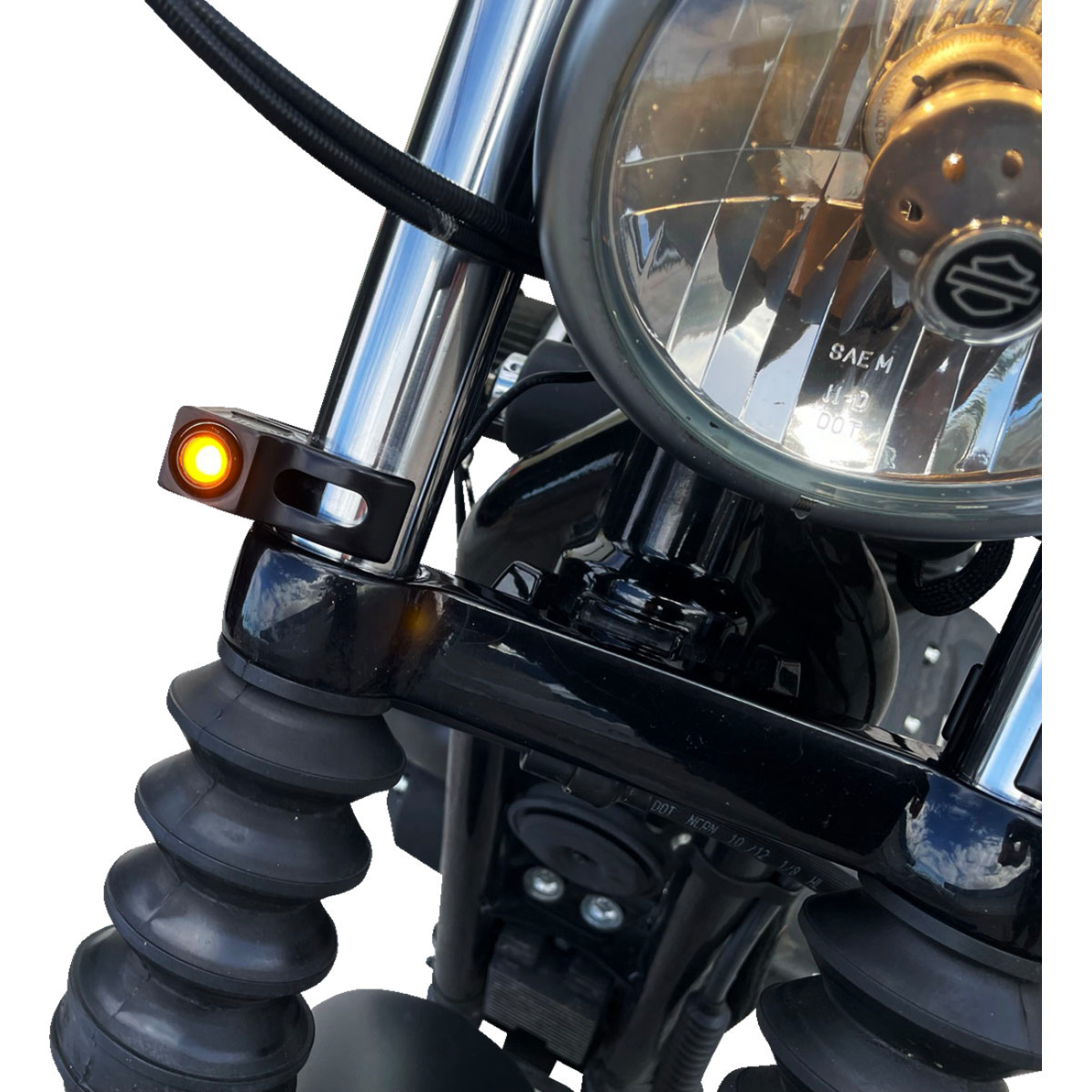 Joker Machine #05-220-1 - Turn Signal - 39 mm - Amber - Black