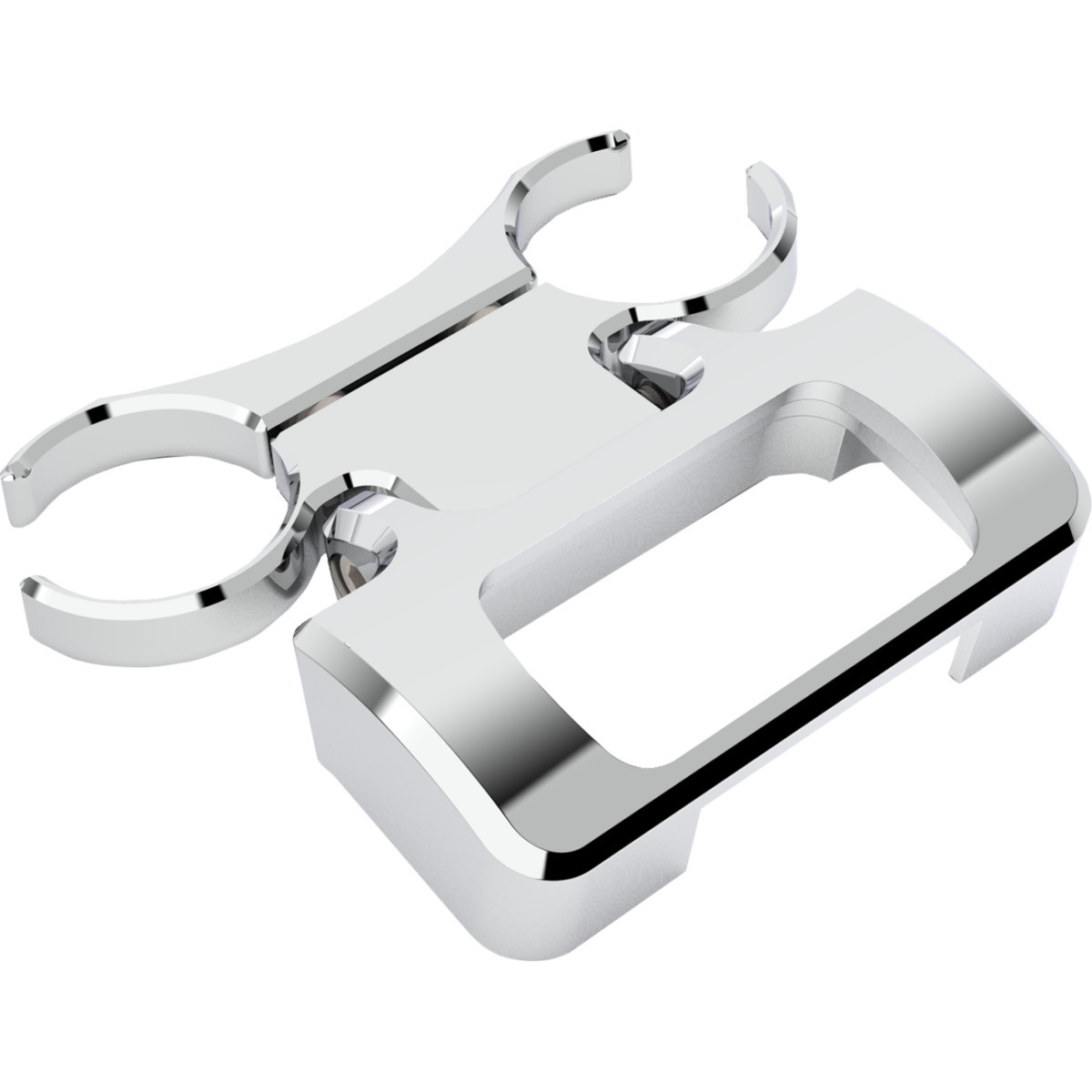 LA Choppers #LA-7398-10C - T-Bar Gauge Mount - Chrome - 1.25" Diameter - M8 Softail
