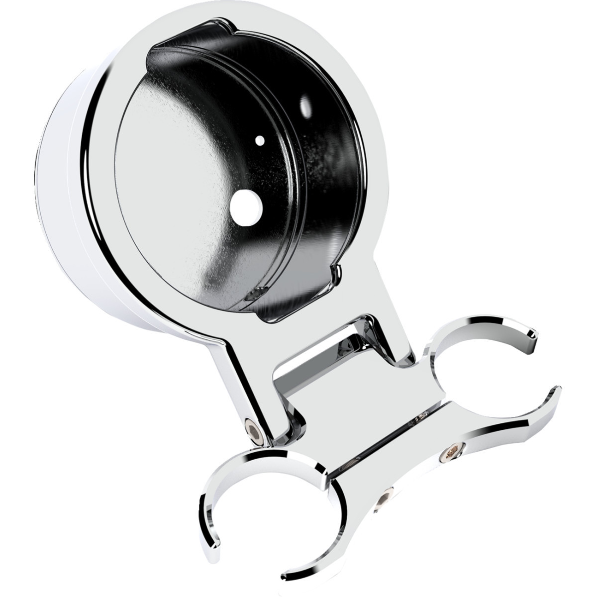 LA Choppers #LA-7398-21C - T-Bar Gauge Mount - Single - Chrome - 1.50" Diameter