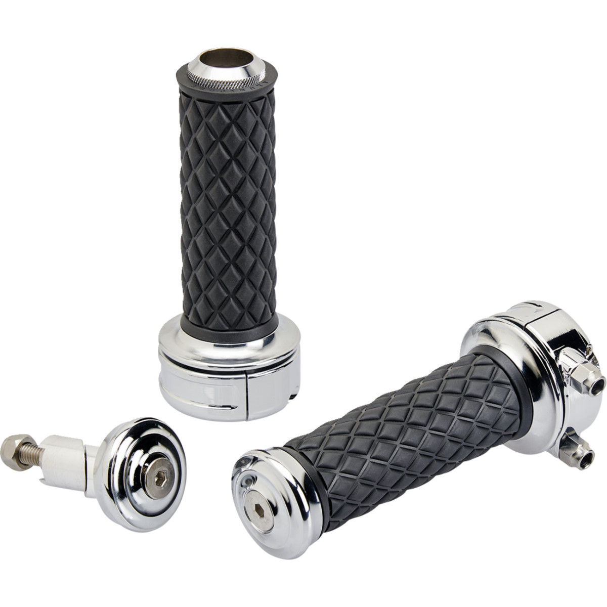 Biltwell #6606-105-01 - Alumicore Grips - Custom - Chrome