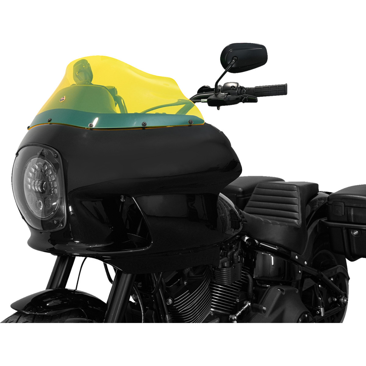 Klock Werks #KWW-02-0609 - Ice Flare® Windshield - 9" - Yellow Ice - FXRP Fairing