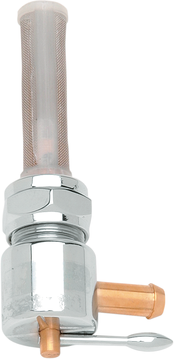 Forward Round Petcock - Chrome