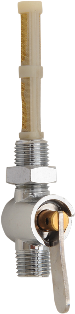 Petcock with Filter and Locknut - 1/4" X 1/4"