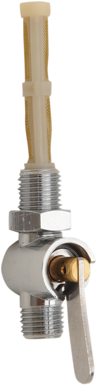 Petcock with Filter and Locknut - 1/4" X 1/4"
