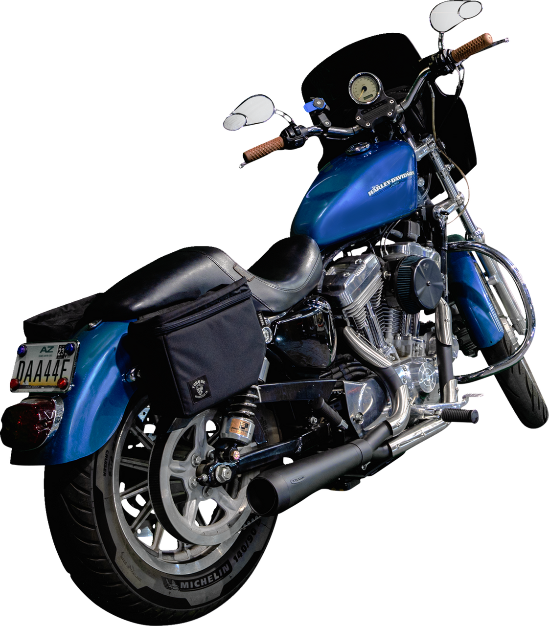 Trask #TM-5300BK - 2-into-1 Assault Exhaust System - Black