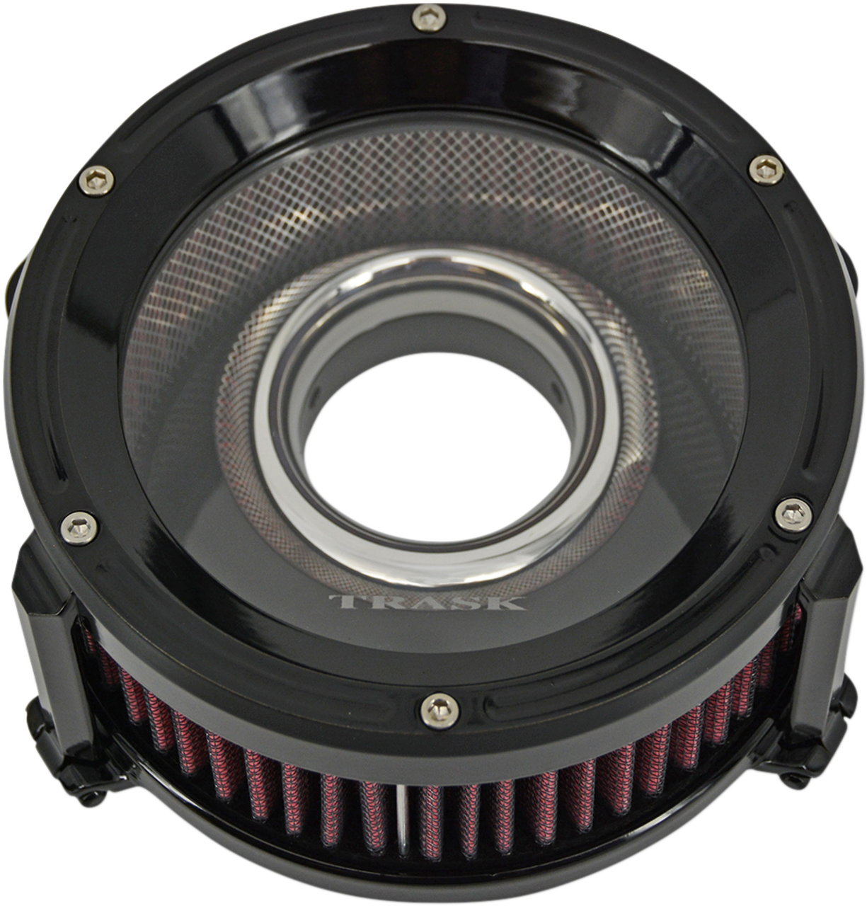 Trask #TM-1022GBK - Assault Charge High-Flow Air Cleaner - Gloss Black