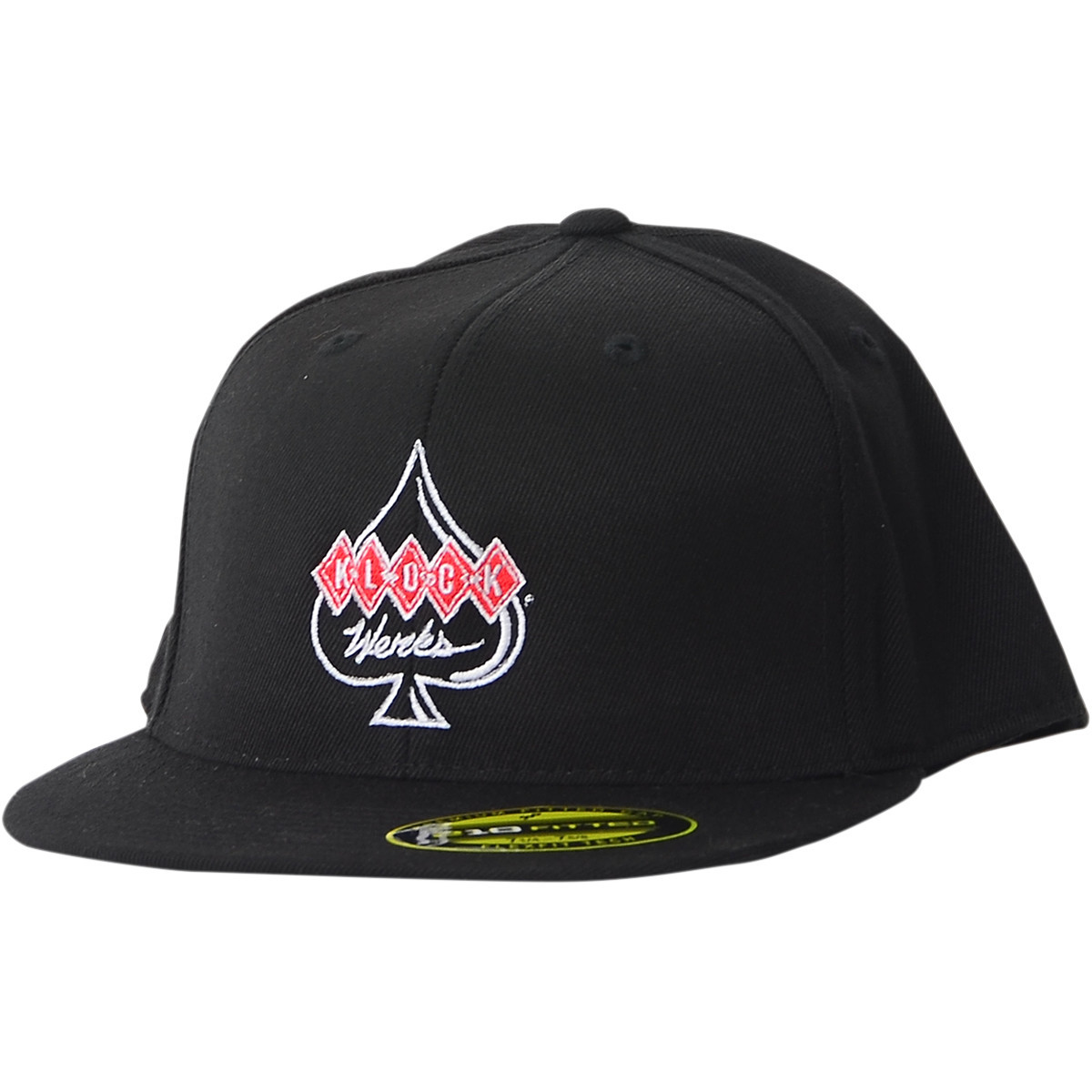 Klock Werks #KWA-CTR LOGO -L|XL - Flexfit® Hat - Black - Large/XL