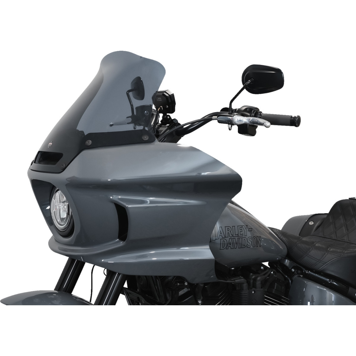 Klock Werks #KWW-02-0611-DS - Flare® Windshield - 10" - Dark Smoke - FXLRST
