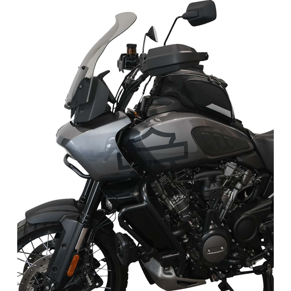 Klock Werks #KWW-03-0001-T - Flare® Windshield - 15-1/2" - Tint - '21-'25 Pan America