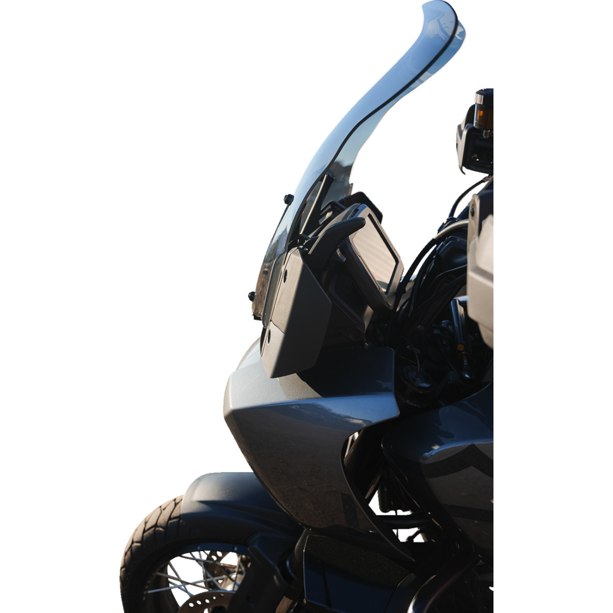 Klock Werks #KWW-03-0001-T - Flare® Windshield - 15-1/2" - Tint - '21-'25 Pan America