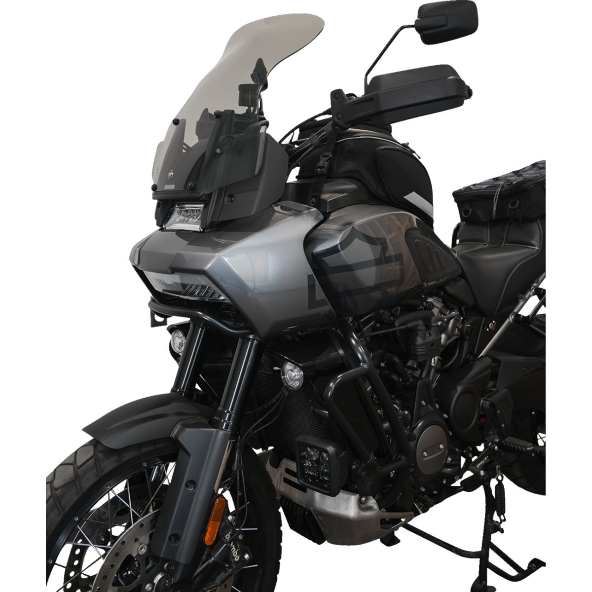 Klock Werks #KWW-03-0001-T - Flare® Windshield - 15-1/2" - Tint - '21-'25 Pan America