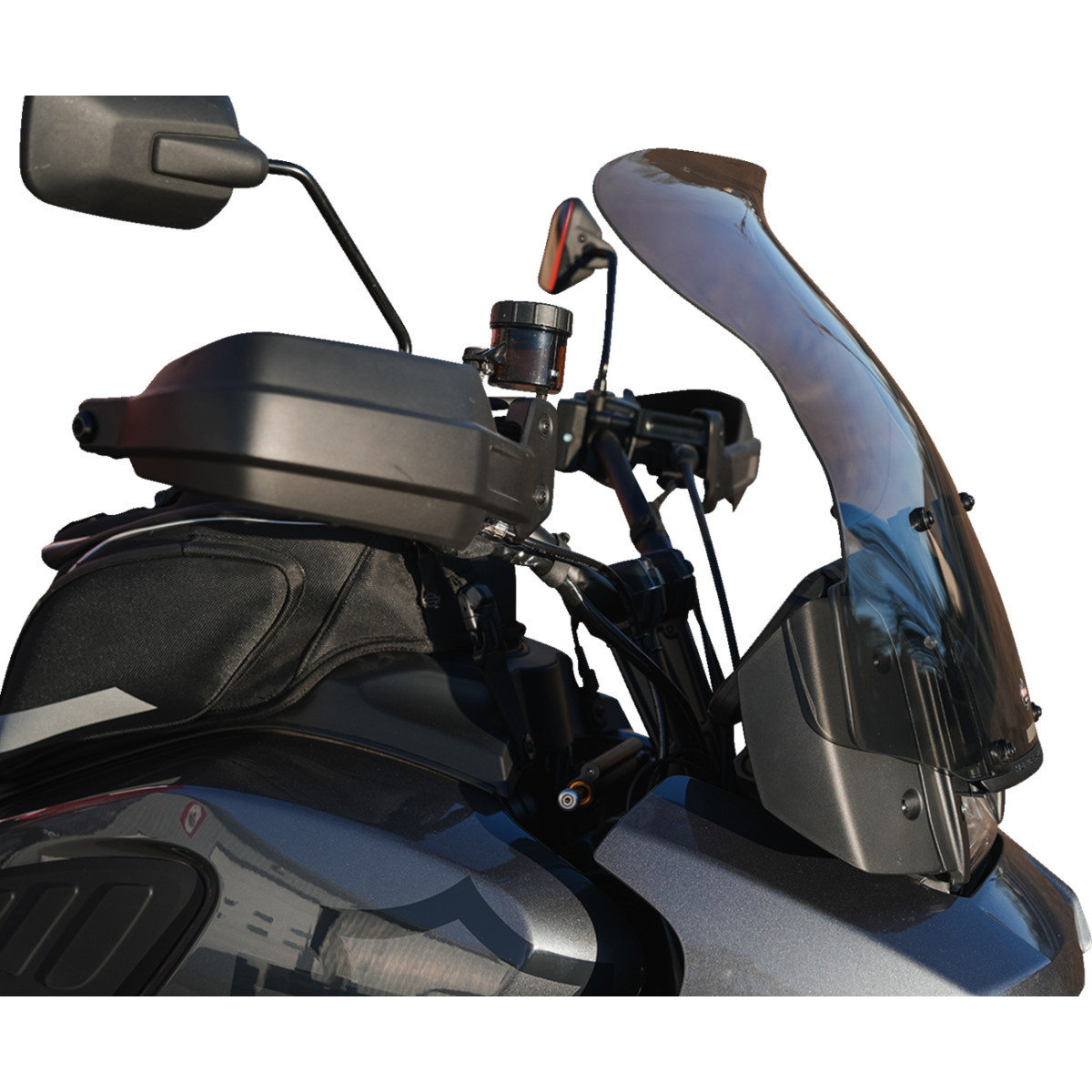 Klock Werks #KWW-03-0001-T - Flare® Windshield - 15-1/2" - Tint - '21-'25 Pan America