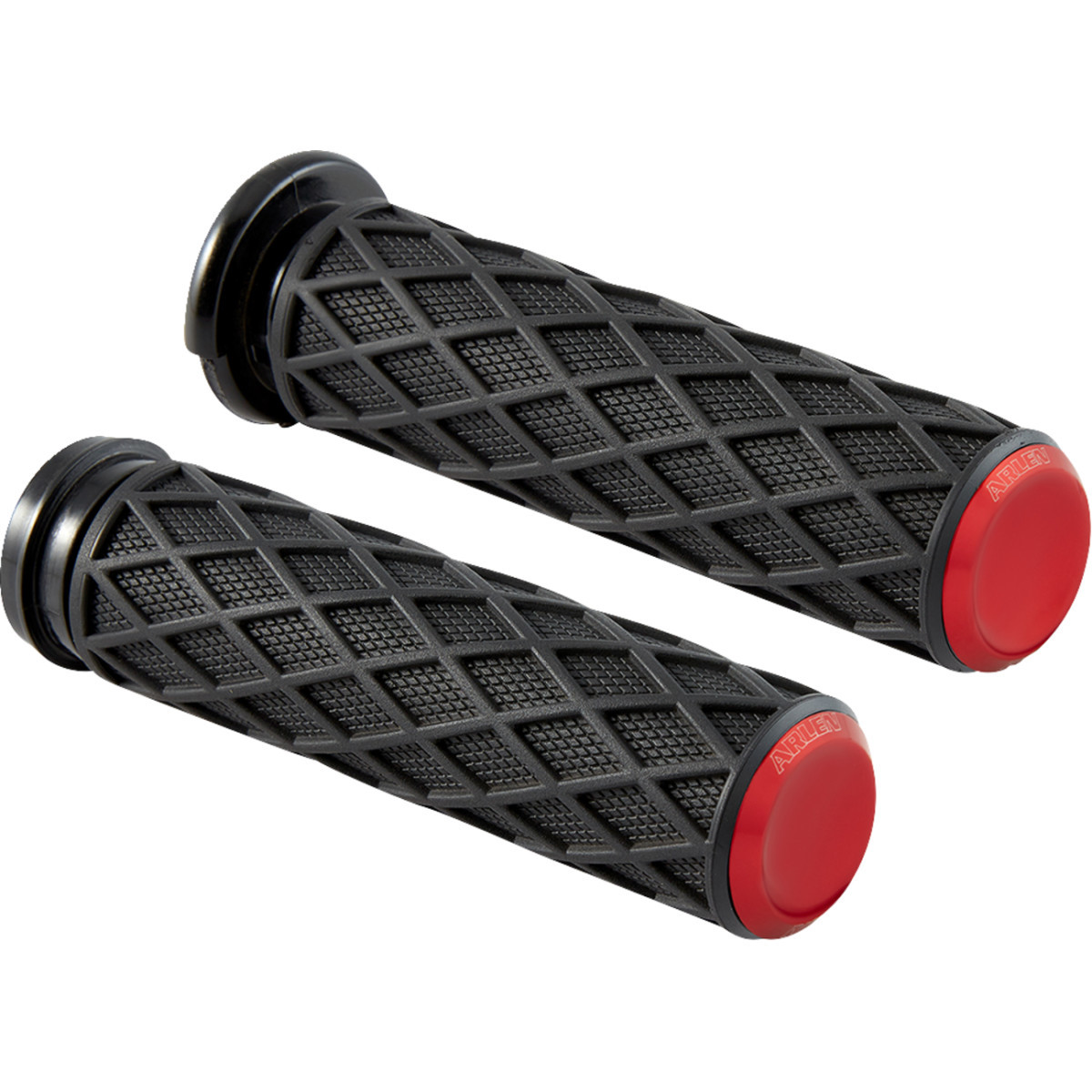Arlen Ness #500-017 - Diamond Grips - TBW - Red