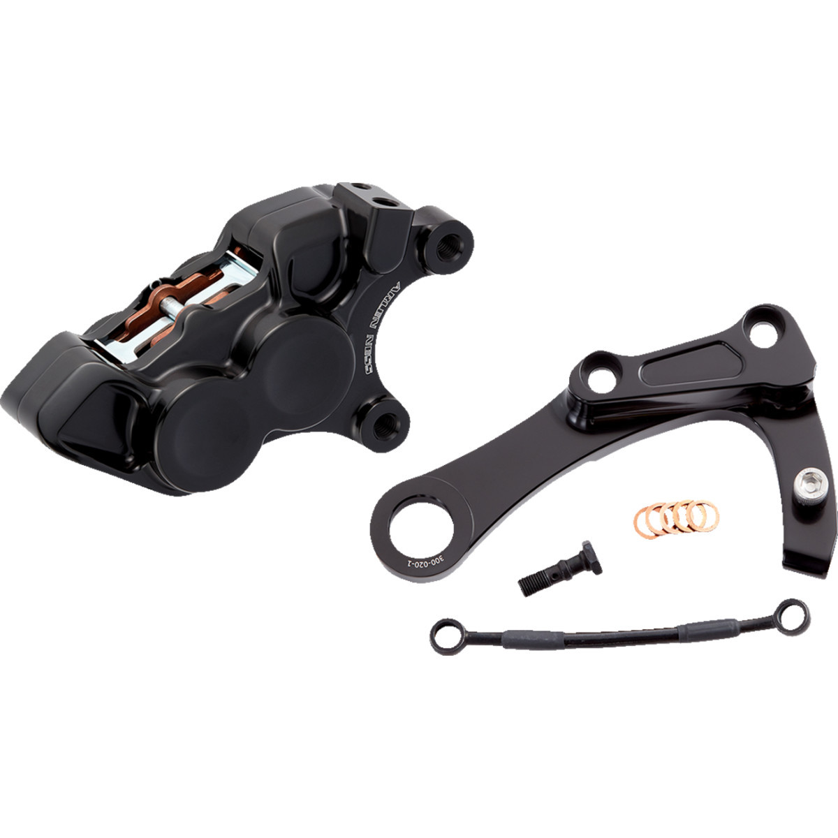 Arlen Ness #02-329 - 4-Piston Caliper - Rear - Black