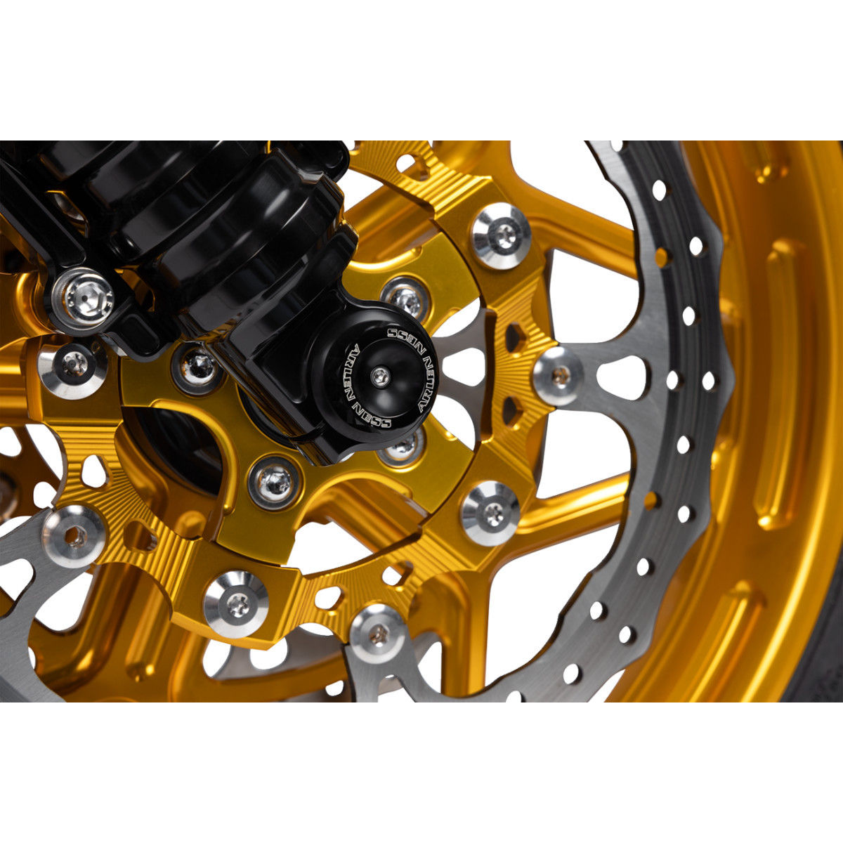 Arlen Ness #33-105 - Rotor Mount - Ness Wheel - Gold