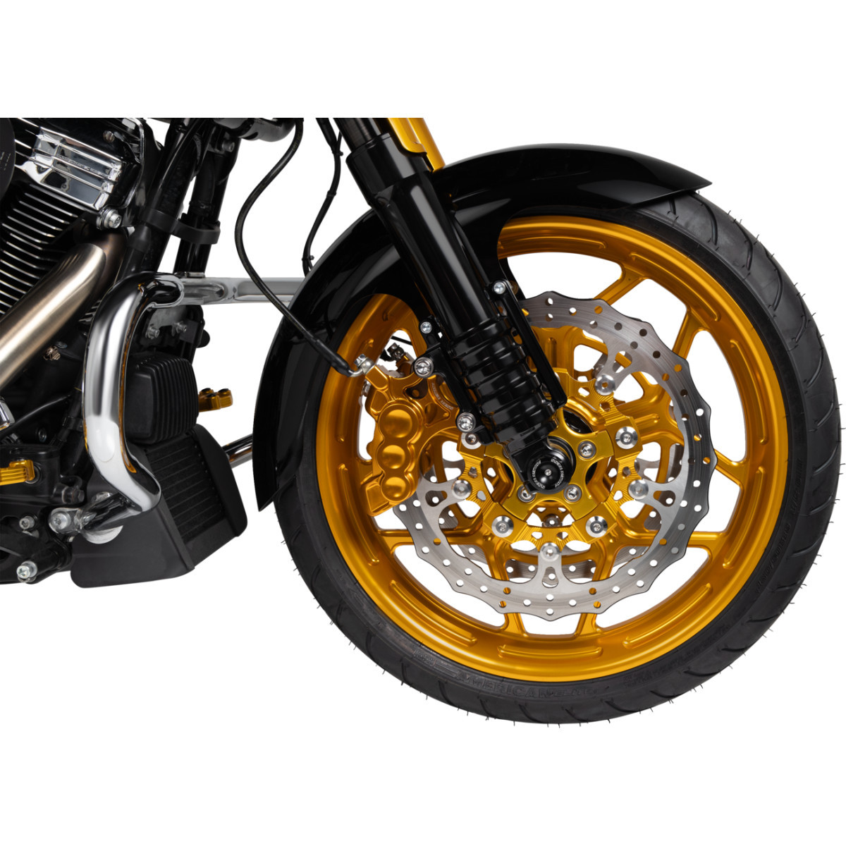 Arlen Ness #33-105 - Rotor Mount - Ness Wheel - Gold