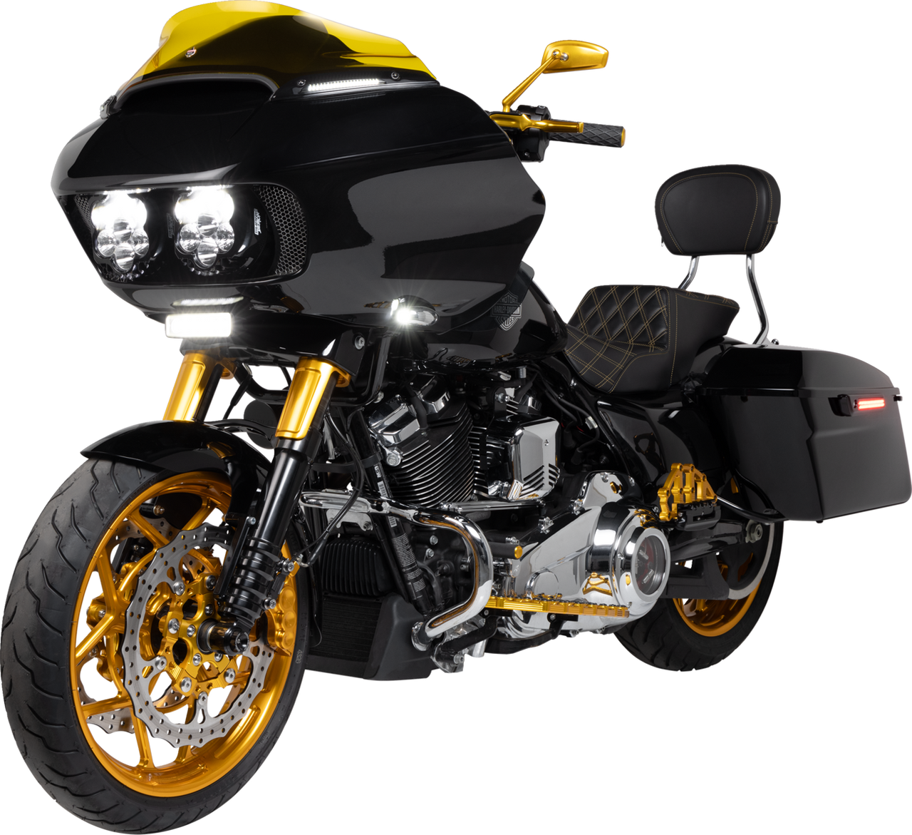 Arlen Ness #120-020 Method Fork Guard Cover - Gold