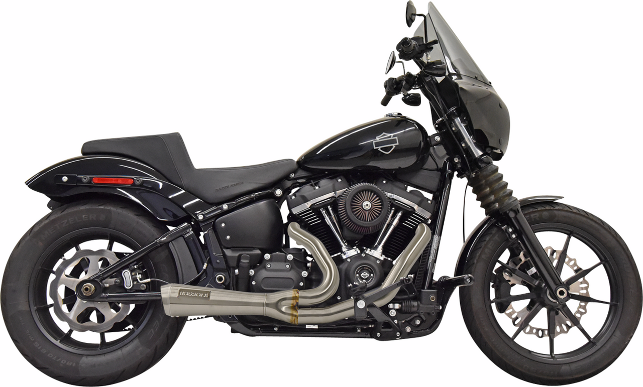 Bassani Xhaust #1S73SSE - 2-into-1 Ripper Short Exhaust System - Stainless Steel