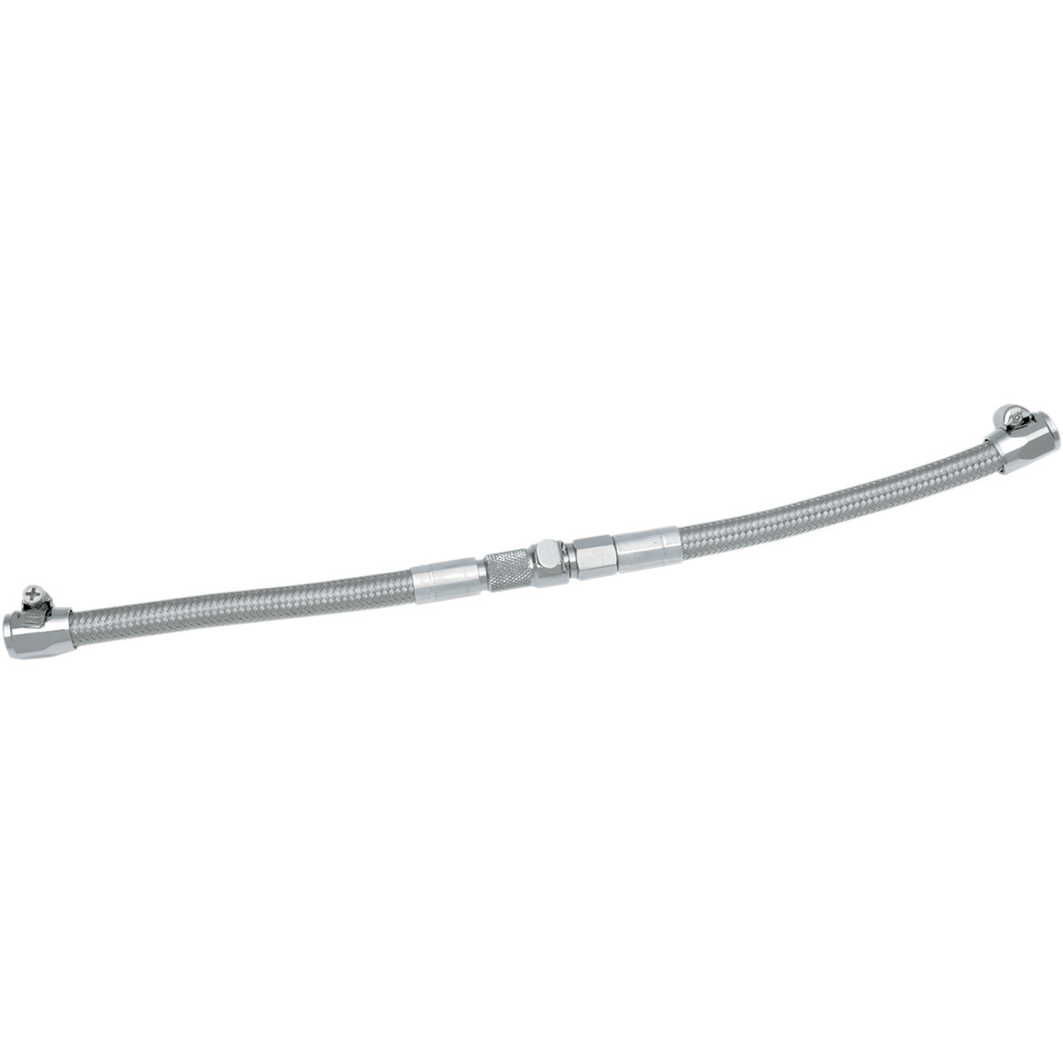Goodridge #HDFL001 - Crossover Fuel Line with Quick-Disconnect - Universal - Steel - 14"