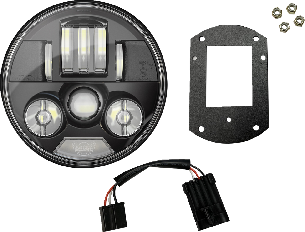 Custom Dynamics #PB-LRST-B - ProBEAM® Headlight Kit - 5-3/4" - Black - FXLRST/FXRST