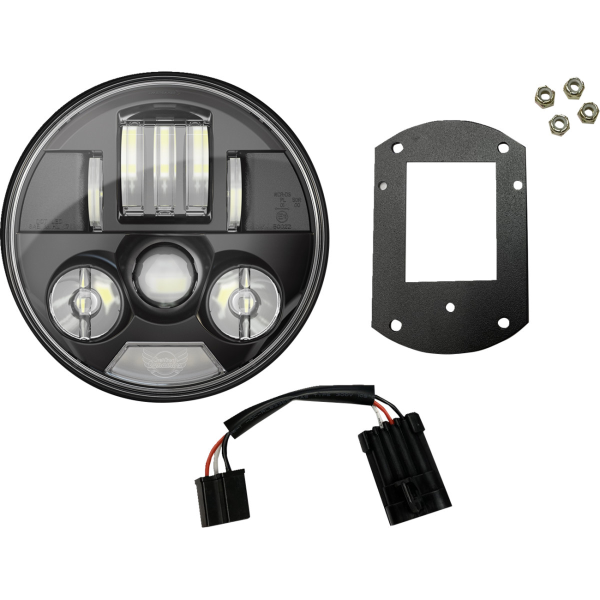 Custom Dynamics #PB-LRST-B - ProBEAM® Headlight Kit - 5-3/4" - Black - FXLRST/FXRST