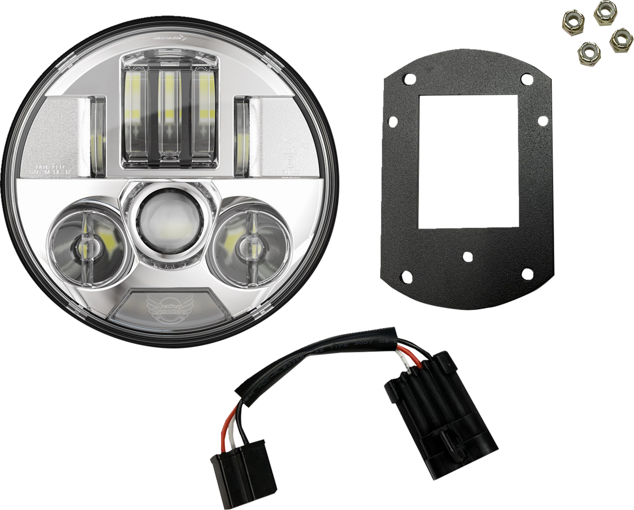 Custom Dynamics #PB-LRST-c - ProBEAM® Headlight Kit - 5-3/4" - Chrome - FXLRST/FXRST