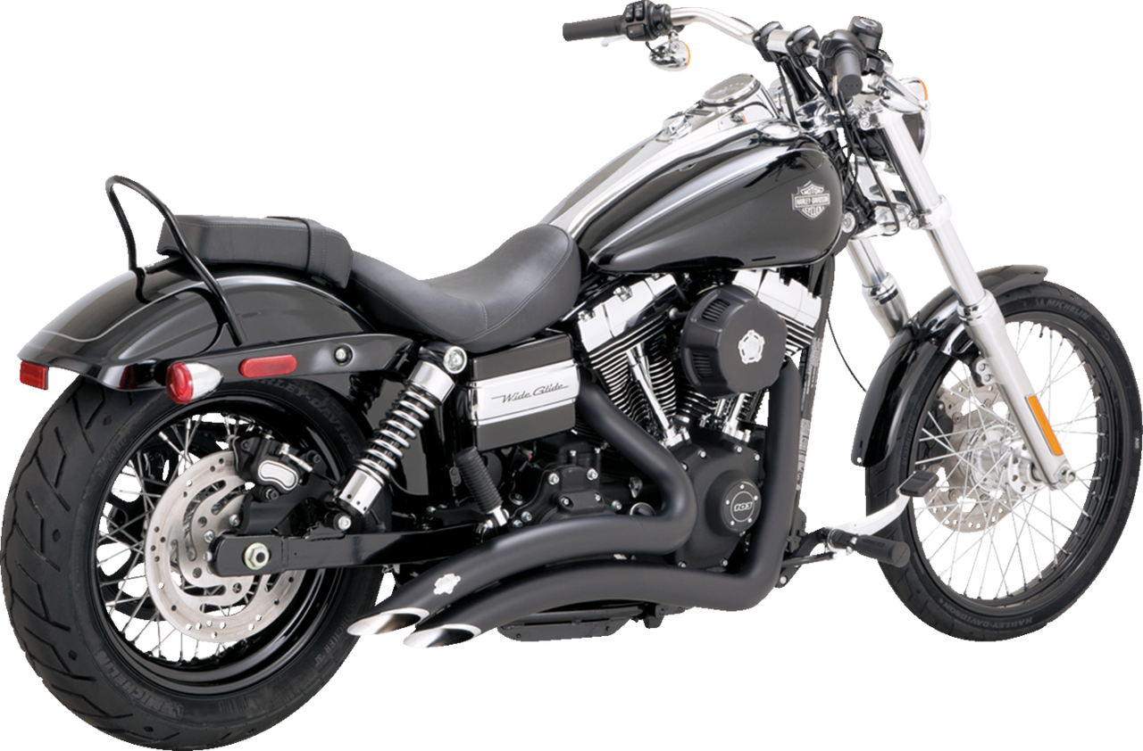 Vance & Hines #46081 - 2-into-2 Big Radius Exhaust System - Matte Black