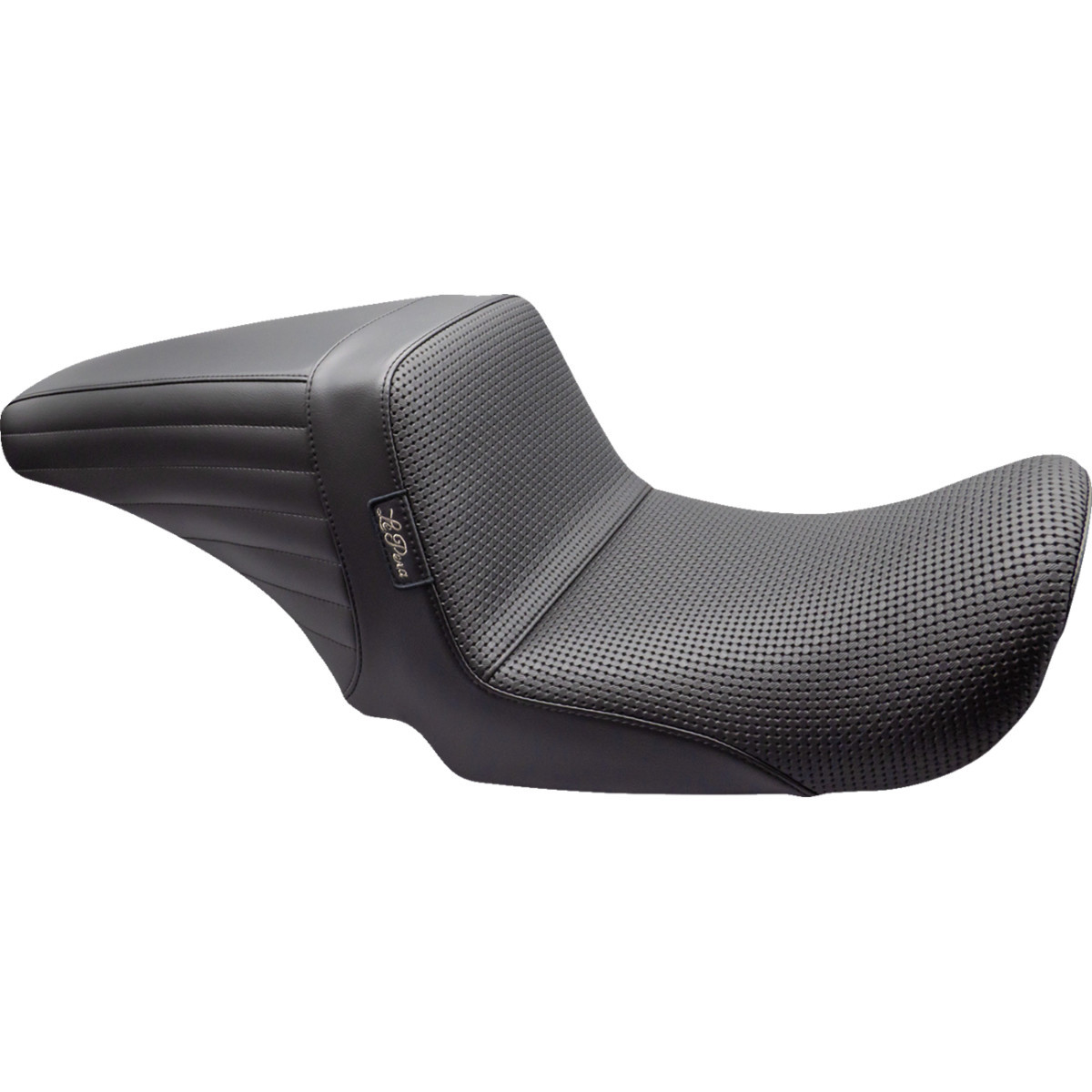 LE Pera #LKU-591BW - Kickflip Up Front Seat - Basketweave - Black - Dyna '06-'17