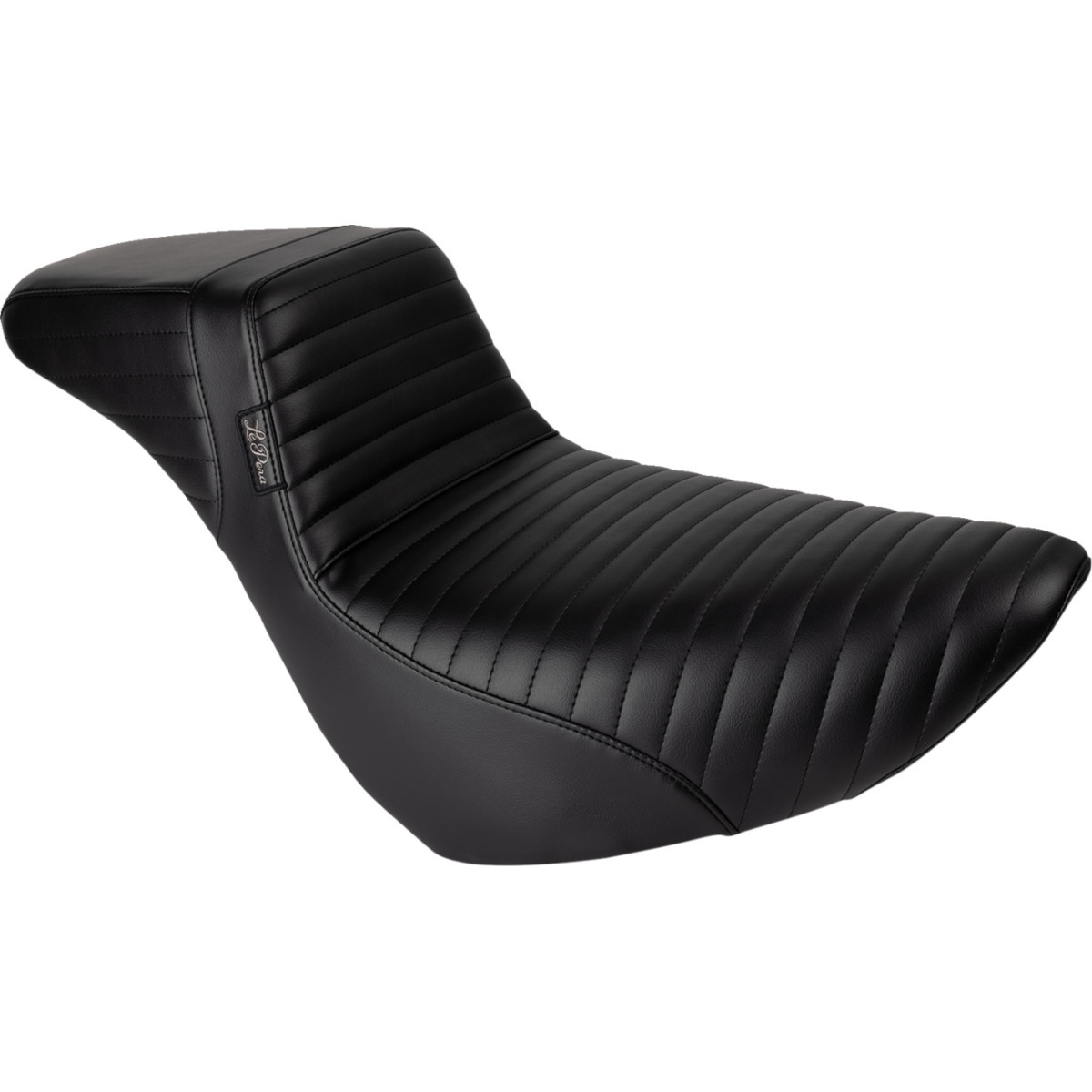 LE Pera #LYR-590DLPT - Kickflip Daddy Long Legs Low Rider Seat - Pleated - Black - FL/FX '18-'24