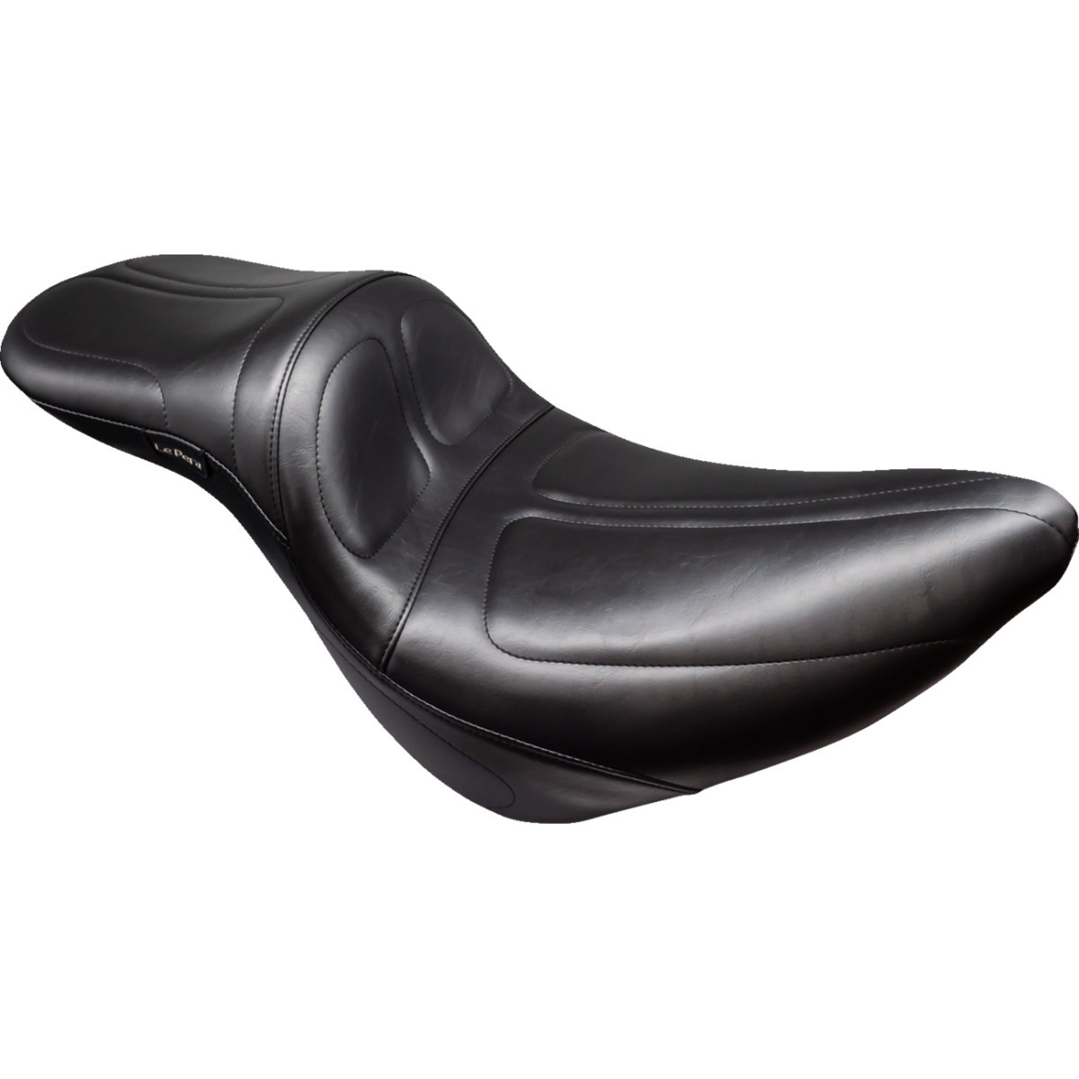 LE Pera #LYR-910DL - Tailwhip Daddy Long Legs Low Rider Seat - Maverick Stitch - Black - FL/FX '18-'25