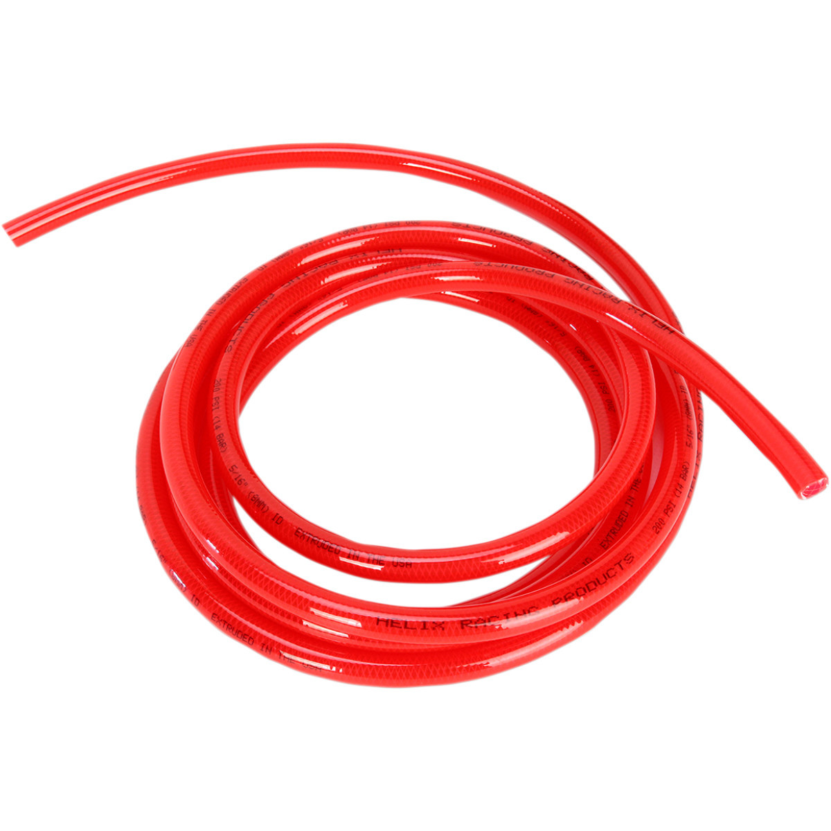 Helix #516-0203 - High-Pressure Fuel Line - Red - 5/16" - 10'