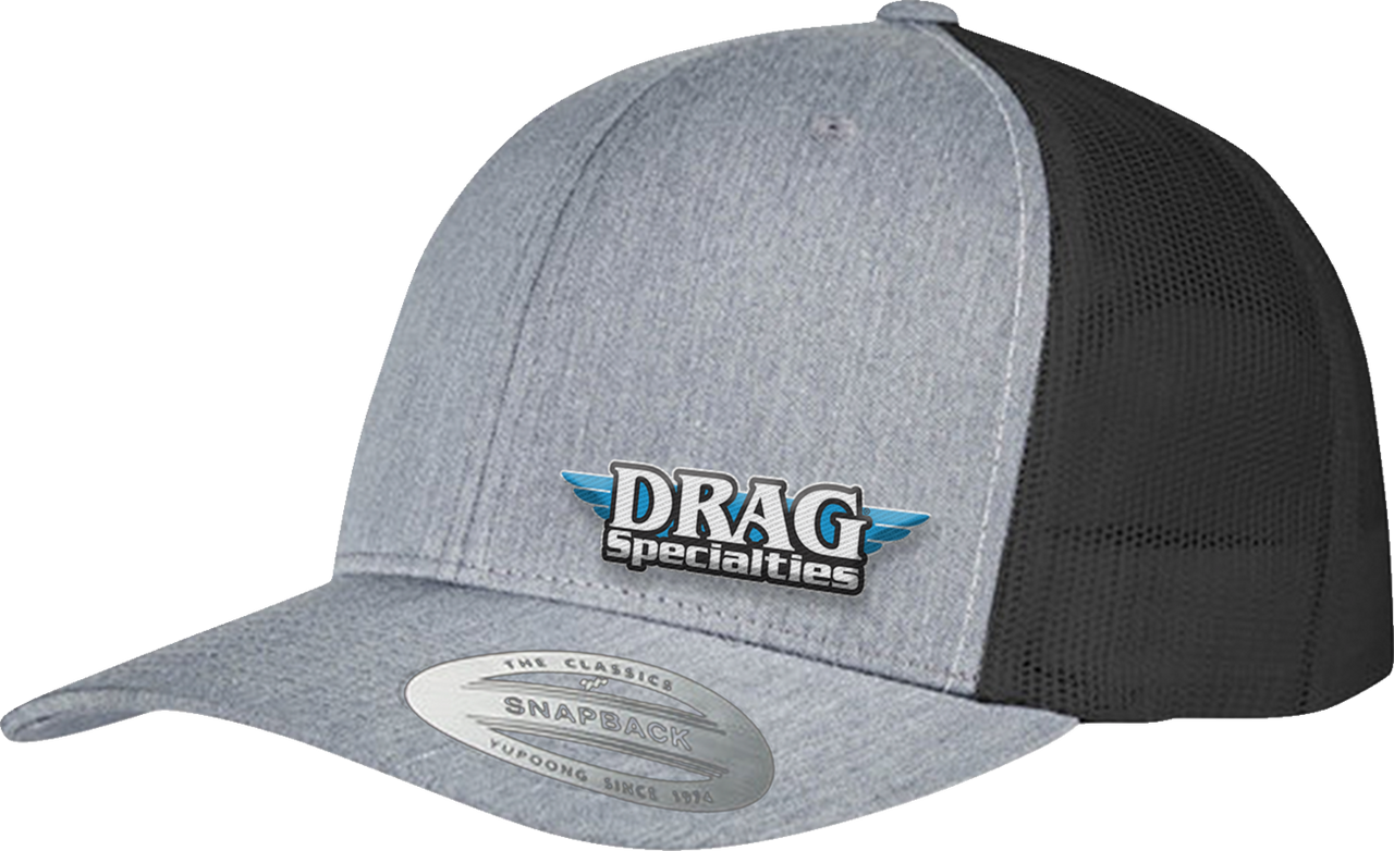 Drag Specialties Drag Specialties Mesh Snapback Hat - Gray/Black