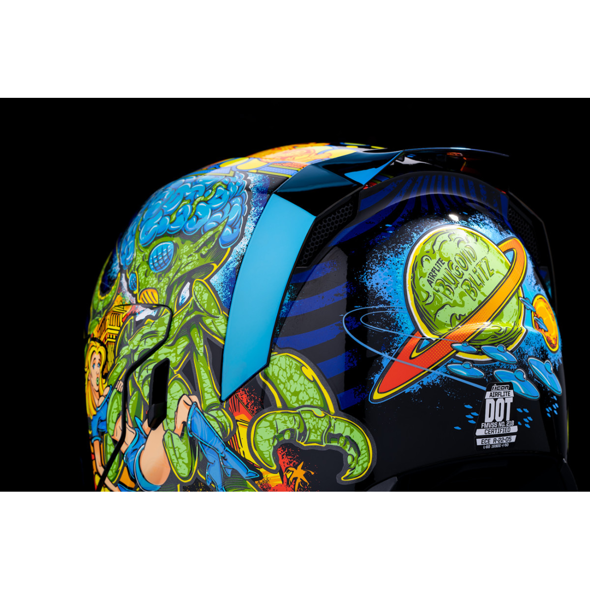 Icon - Airflite™ Helmet - Bugoid Blitz - Blue - XS