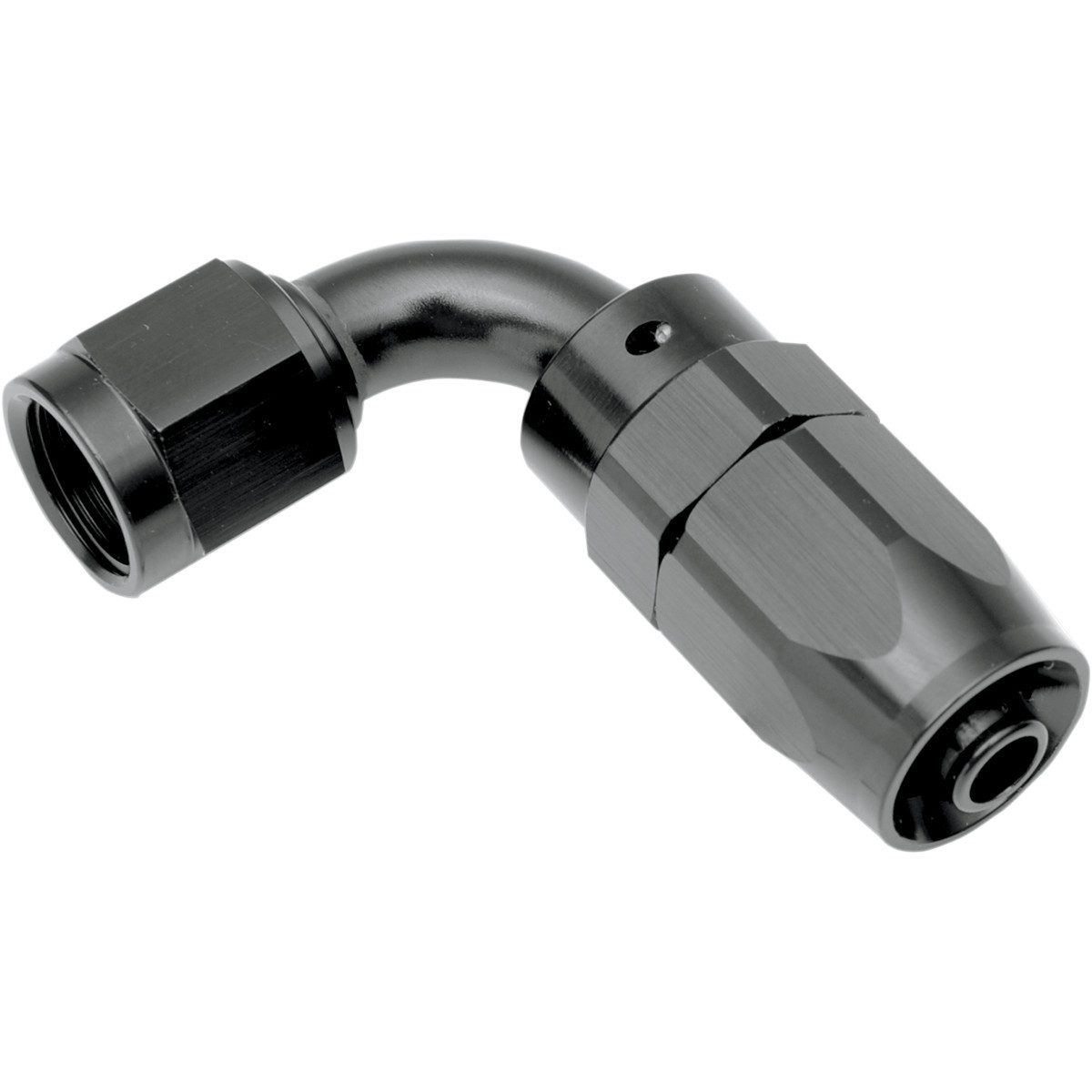 Goodridge #P1136-9006BK - Oil Line Fitting - Black - 90°