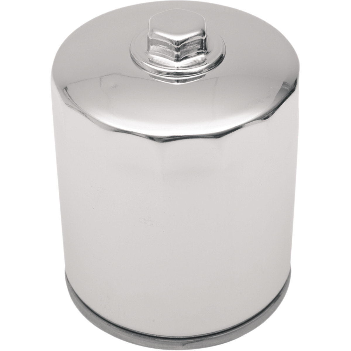 Drag Specialties - Magnetic Ring Oil Filter with Nut - Chrome - 3-1/4"