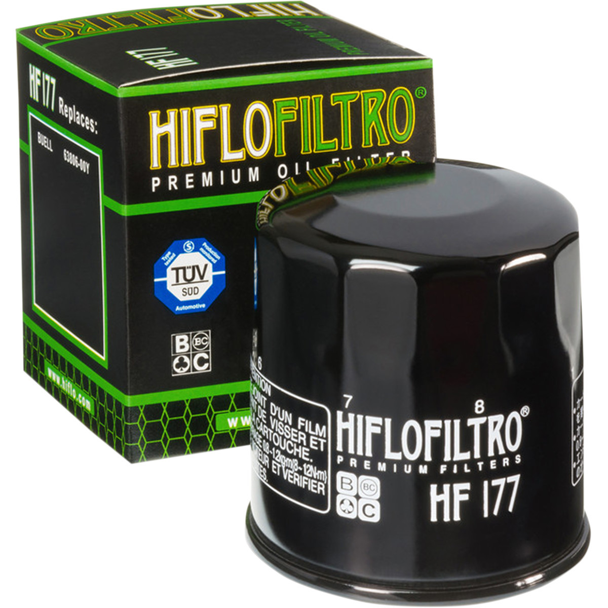 Hiflofiltro #HF177 - Oil Filter - Black