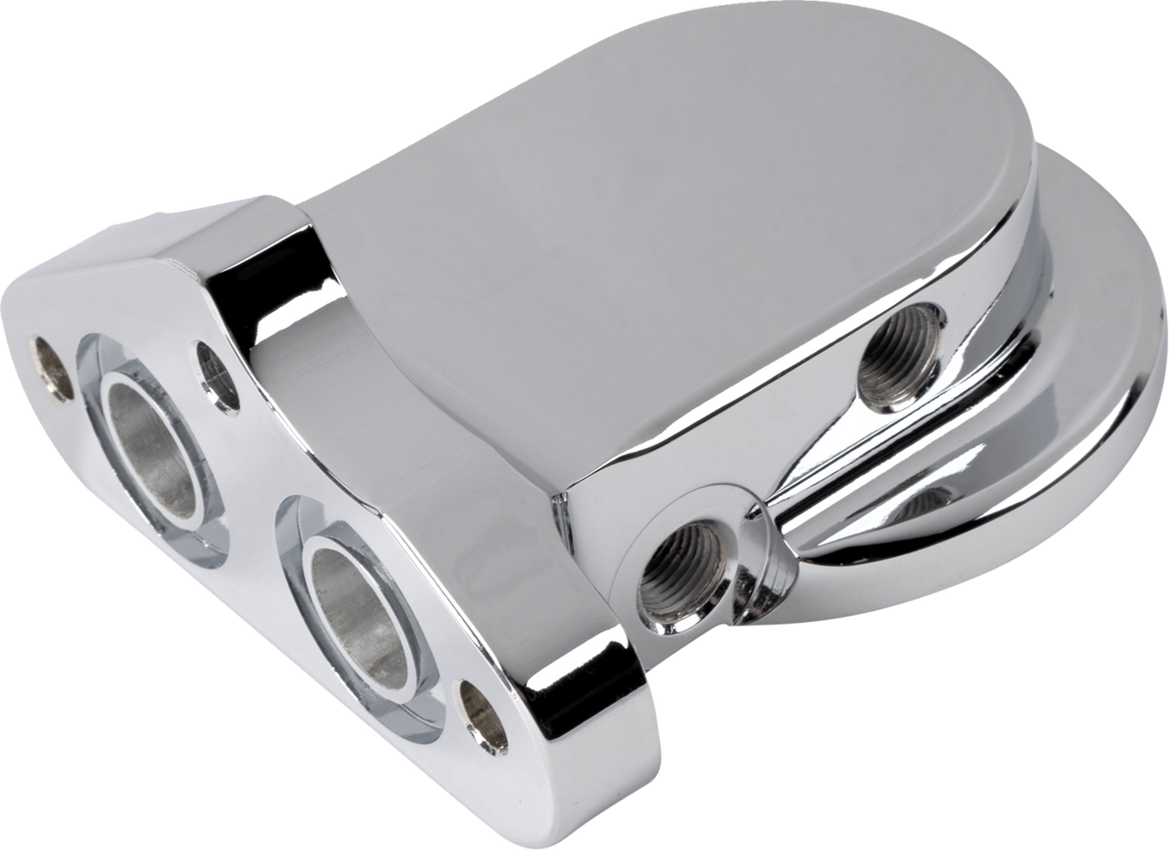 Oil Filter Mount - Chrome