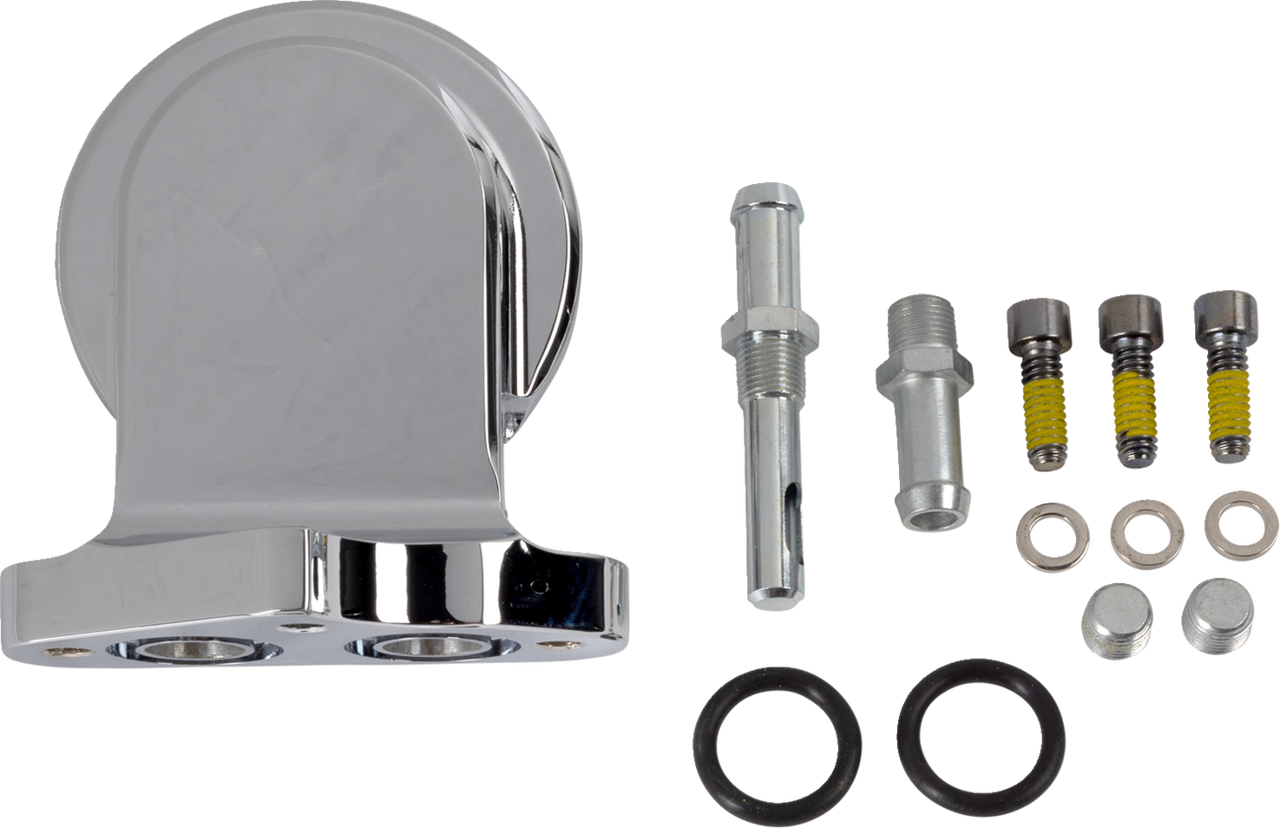 S&S Cycle #106-3884 - Oil Filter Mounting Bracket Kit - Chrome